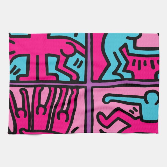 pop art kitchen towel (Horizontal)