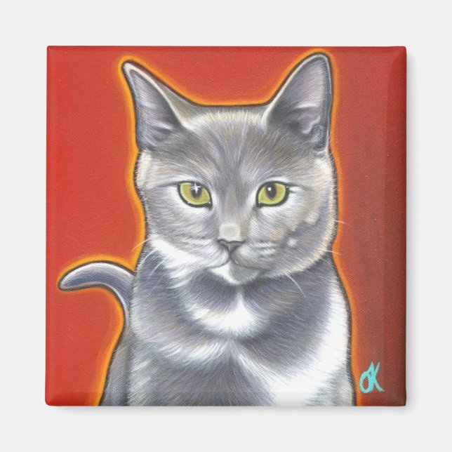 Pop Art Kitty Magnent Magnet (Front)