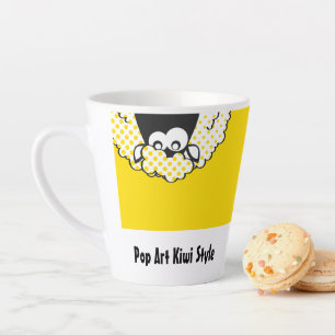 Pop Art Kiwi style Latte Mug