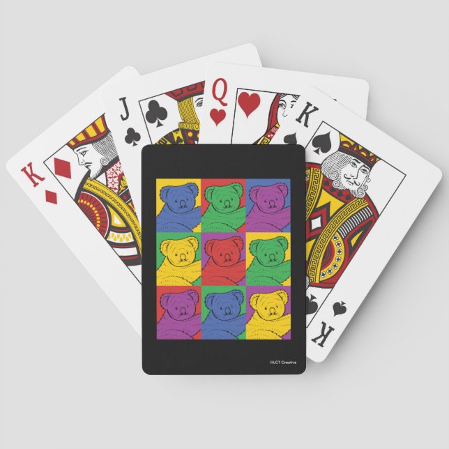 Pop Art Koala Playing Cards (Back)