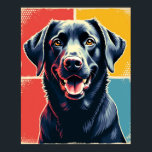 Pop Art Labrador Retriever Portrait : Warhol Style Poster<br><div class="desc">This vibrant piece, titled "Pop Art Labrador Retriever, " tells a story of modern art's playful side, reinterpreting the iconic style of Andy Warhol for the modern pet lover. It captures the essence of a beloved Labrador's cheerful personality through a bold and graphic lens. The dog, with its happy, direct...</div>