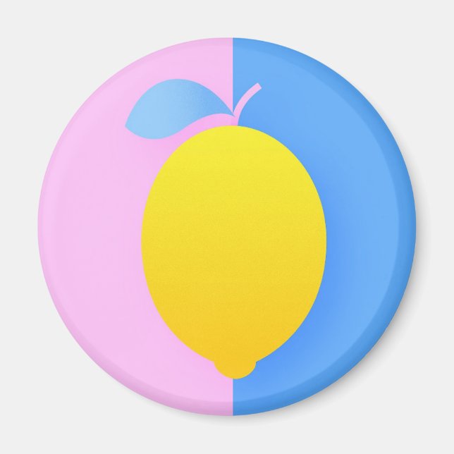 Pop Art lemon Magnet (Front)