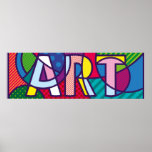 Pop-Art Letters Poster<br><div class="desc">Colorful Art Typography Poster</div>