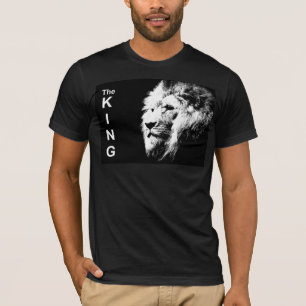 Pop Art Lion Head Elegant Men's Short Sleeve T-Shirt