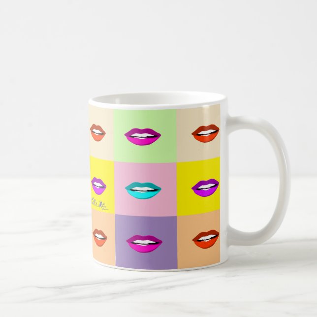 Pop Art Lips Coffee Mug (Right)