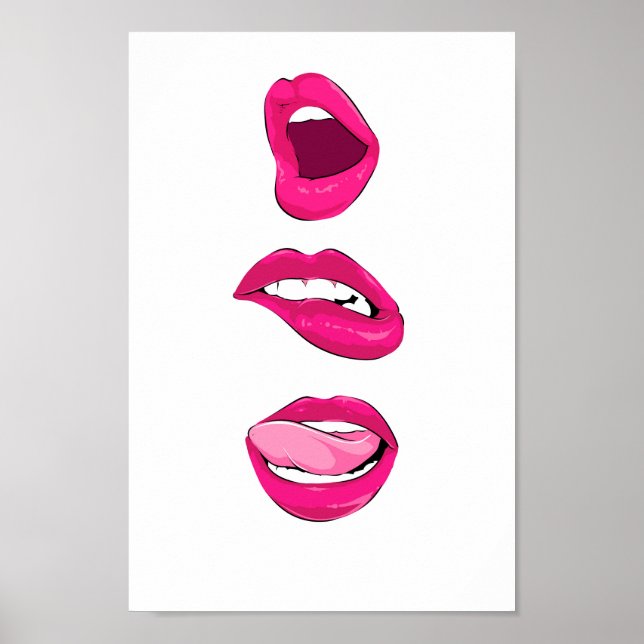 Pop art lips poster (Front)