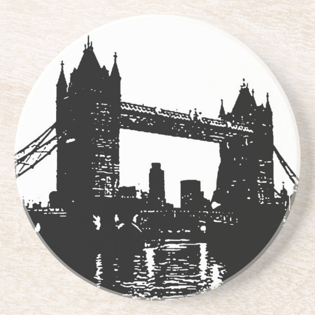 Pop Art London Tower Bridge Coaster (Front)