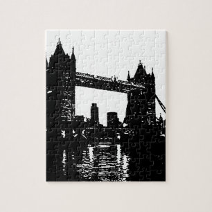 Pop Art London Tower Bridge Jigsaw Puzzle