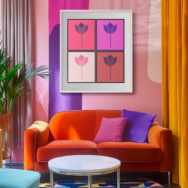 Pop Art Lotus Quartet Poster (Creator Uploaded)