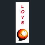 Pop Art Love Basketball Door Poster<br><div class="desc">Sport Motivational Posters Prints - Basketball Photography Computer Art</div>