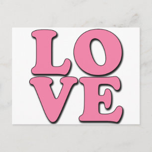 POP ART LOVE POSTCARD