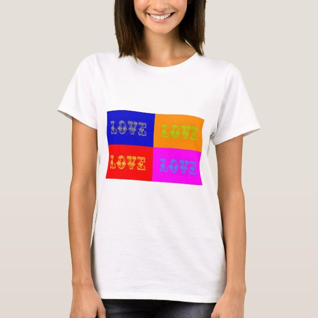 Pop Art Love T-Shirt (Front)