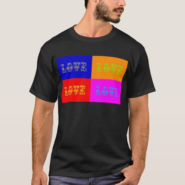 Pop Art Love T-Shirt (Front)