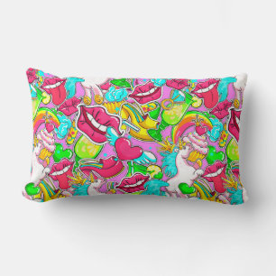 Pop Art Lumbar Pillow