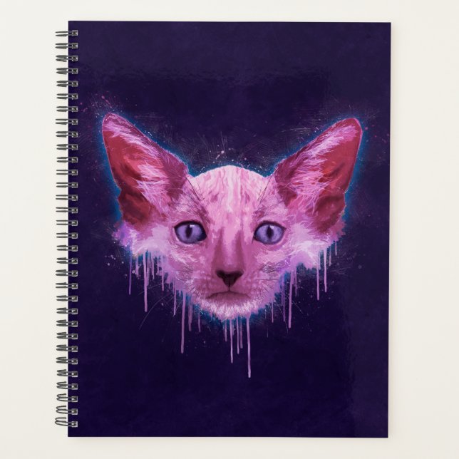 Pop Art Lykoi Werewolf Cat Planner (Front)