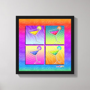 POP ART MARGARITAS Gallery Wrapped Canvas