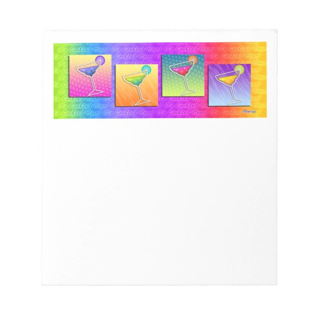 Pop Art MARGARITAS NOTEPAD (Front)