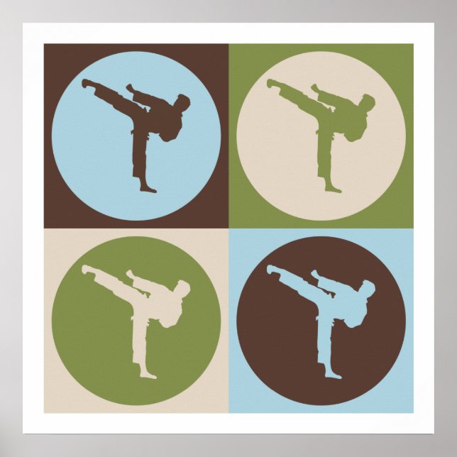 Pop Art Martial Arts Poster (Front)