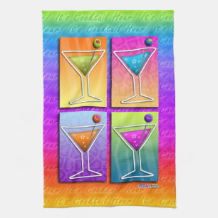 Pop Art MARTINIS Kitchen - Bar TOWEL