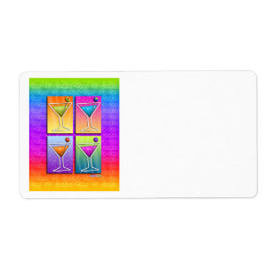 Pop Art MARTINIS LABEL