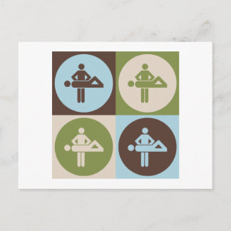 Pop Art Massage Postcard