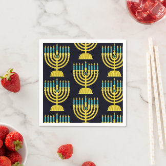 Pop Art Menorah Napkins