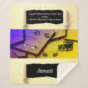 Pop Art  Minimalism Inspirational and Motivational Sherpa Blanket