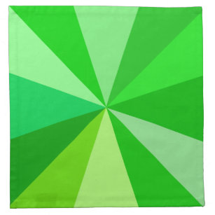 Pop Art Modern 60s Funky Geometric Rays in Green Napkin