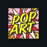 POP ART Modern Comic Book Typography Canvas Print<br><div class="desc">Fun trendy superhero comic book pop canvas prints that are sure to add a splash of colour to a range of rooms in your home or office. An ideal way to treat yourself or someone that you know with these cool, unique comic con prints. Why not add some zap pow...</div>