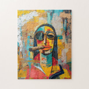 Pop Art Mona Lisa Fumer un puzzle de cigar