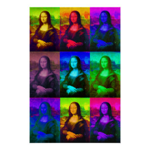 Pop Art Mona Lisa Poster