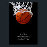 Pop Art Motivational Quote Basketball Poster<br><div class="desc">I Love This Game. Popular Sports - Basketball Game Ball Image.</div>