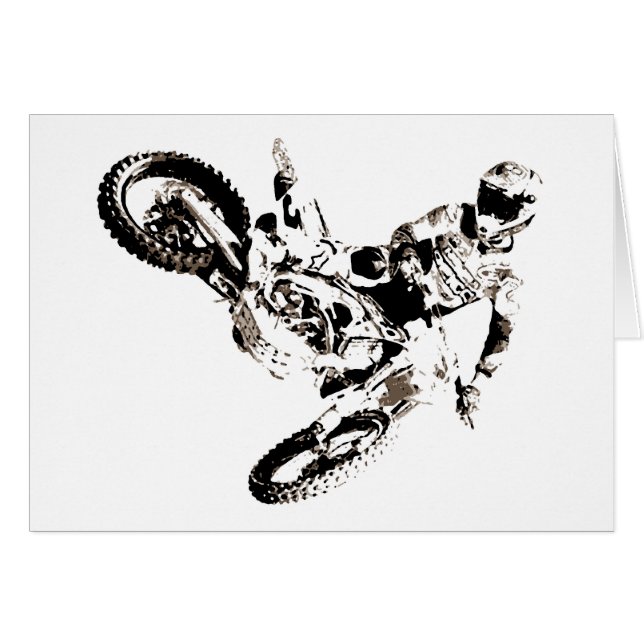 Pop Art Motocross Motorcyle Sport (Front Horizontal)