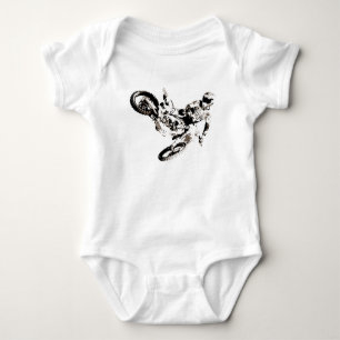 Pop Art Motocross Motorcyle Sport Baby Bodysuit