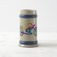 Pop Art MOTORCYCLE BEER STEIN Mug