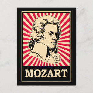 Pop Art Mozart Postcard