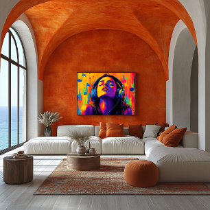 Pop Art Music Lover – Headphone Groove Art Poster