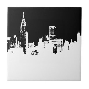 Pop Art New York City Ceramic Tile