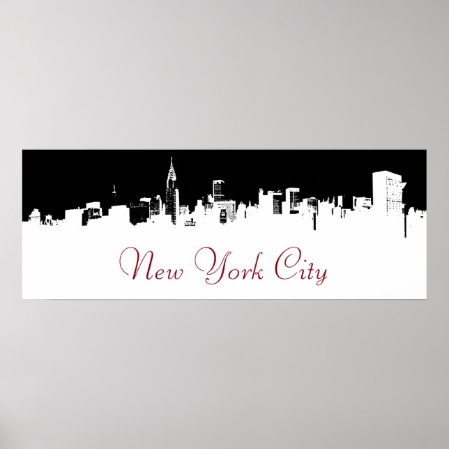 Pop Art New York City Panorama Poster (Front)