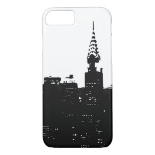 Pop Art New York Silhouette iPhone 7 Coque