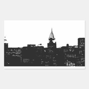 Pop Art New York Silhouette Sticker