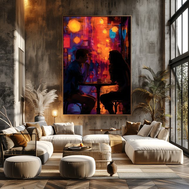 Pop Art: Night Romantic Encounter Photo Print (Creator Uploaded)