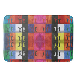 Pop art no.1 by Yeshaya Dank - unity & harmony Bath Mat