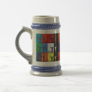 Pop art no.1 by Yeshaya Dank - unity & harmony Beer Stein