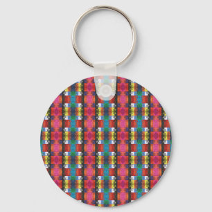 Pop art no.1 by Yeshaya Dank - unity & harmony Keychain