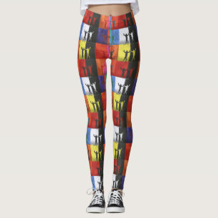 Pop art no.1 by Yeshaya Dank - unity & harmony Leggings