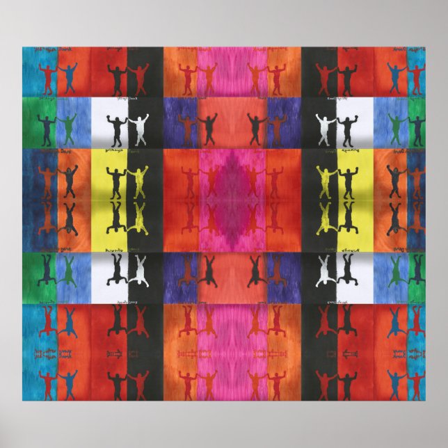 Pop art no.1 by Yeshaya Dank - unity & harmony Poster (Front)