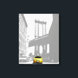 Pop Art Nyc Yellow Taxi New York City Brooklyn Canvas Print<br><div class="desc">Pop Art Nyc Yellow Taxi New York City Brooklyn Bridge Canvas Art Print.</div>