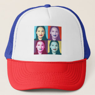 Pop Art Ocasio-Cortez Trucker Hat