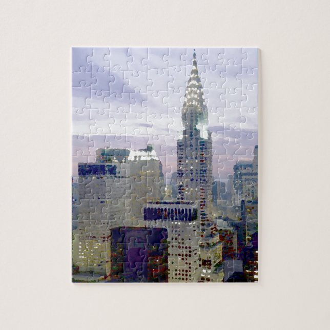 Pop Art Oil Paint Effect New York Jigsaw Puzzle (Vertical)